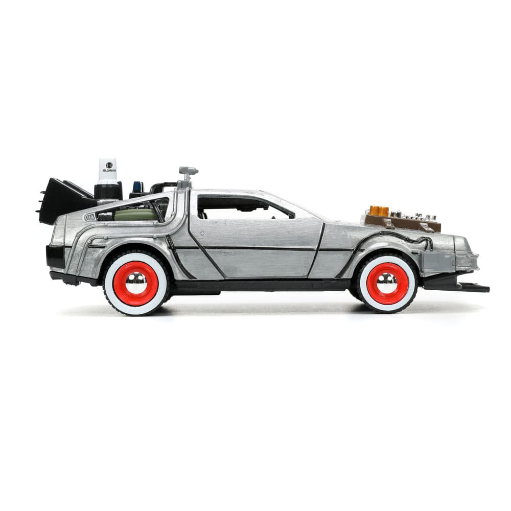 Retour vers le Futur III DeLorean Time Machine Free Rolling 1/32 métal Hollywood Rides