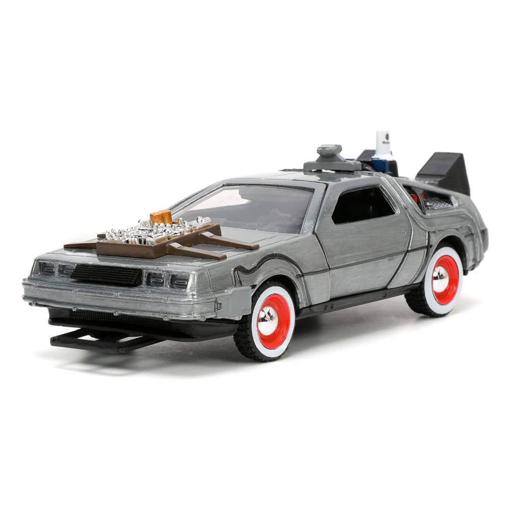 Retour vers le Futur III DeLorean Time Machine Free Rolling 1/32 métal Hollywood Rides
