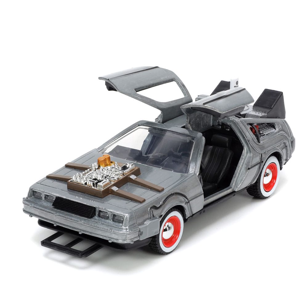 Retour vers le Futur III DeLorean Time Machine Free Rolling 1/32 métal Hollywood Rides