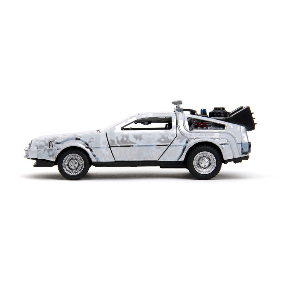 Retour vers le Futur DeLorean Time Machine Frost 1/32 métal Hollywood Rides
