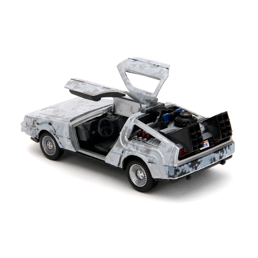 Retour vers le Futur DeLorean Time Machine Frost 1/32 métal Hollywood Rides