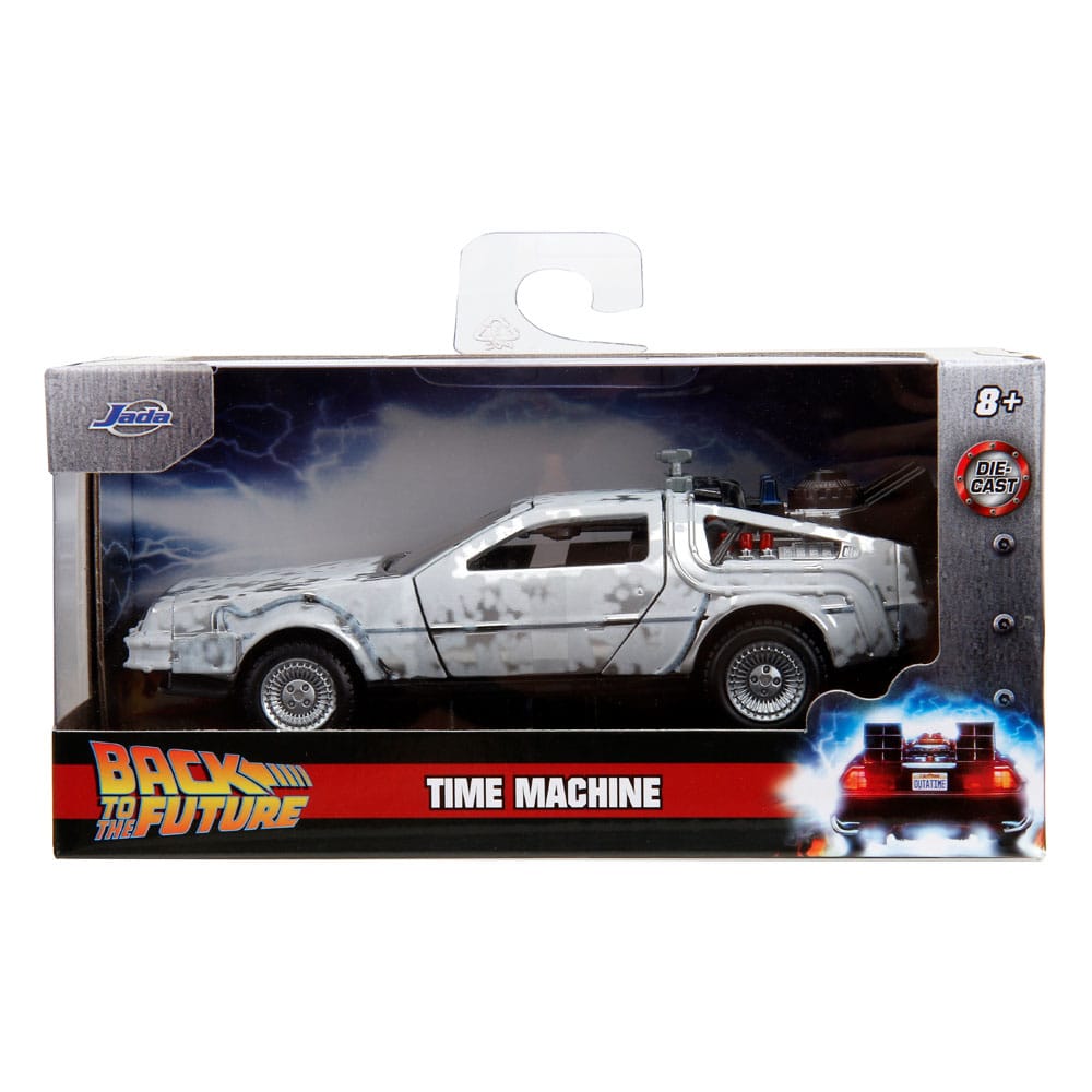 Retour vers le Futur DeLorean Time Machine Frost 1/32 métal Hollywood Rides