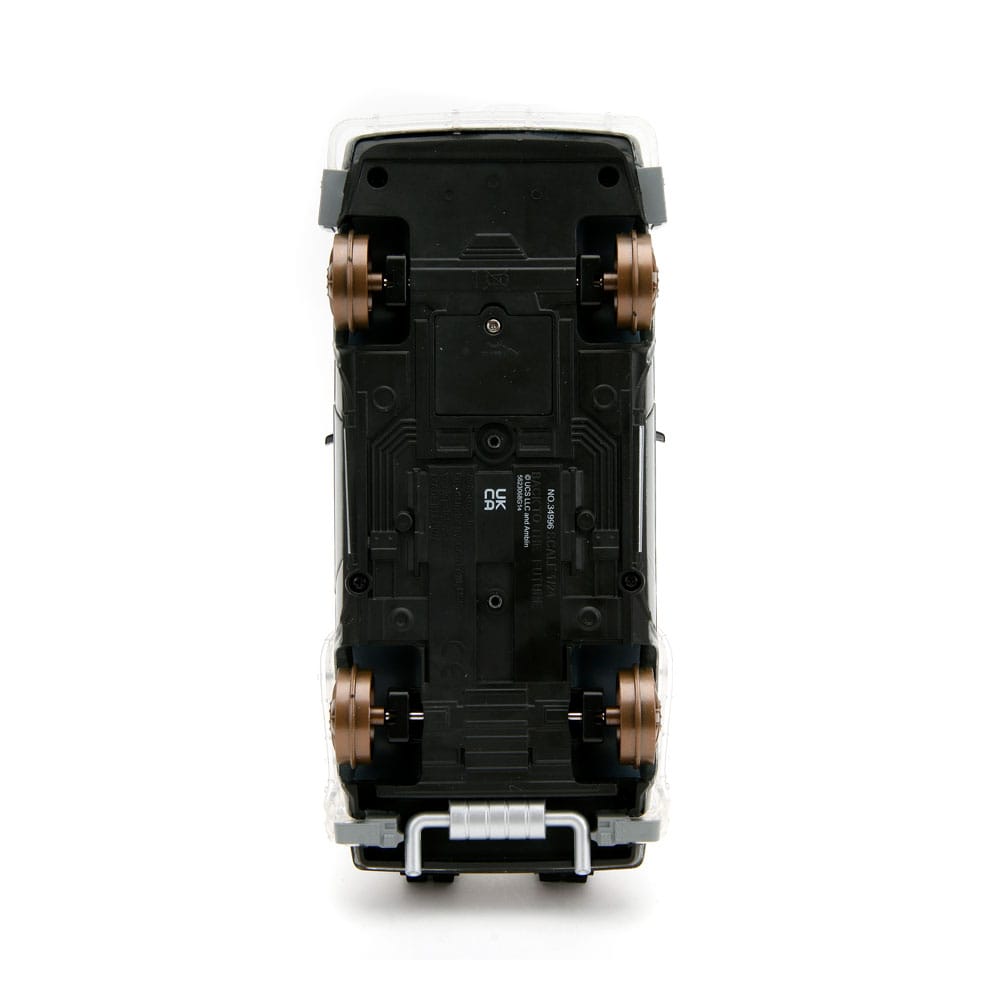 Retour vers le Futur III DeLorean Time Machine Railroad Wheels 1/24 métal Hollywood Rides