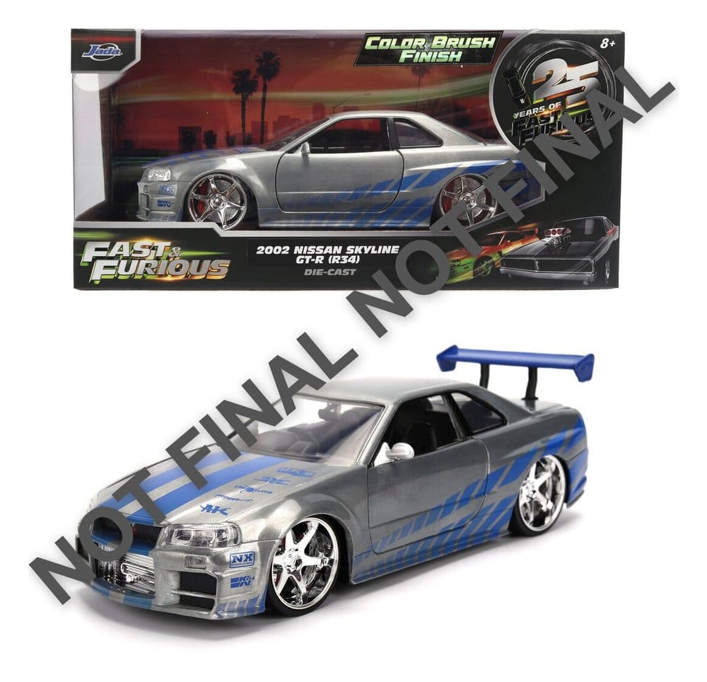 Fast & Furious Diecast Véhicule 1:24 Anniversary Nissan Skyline 19 cm