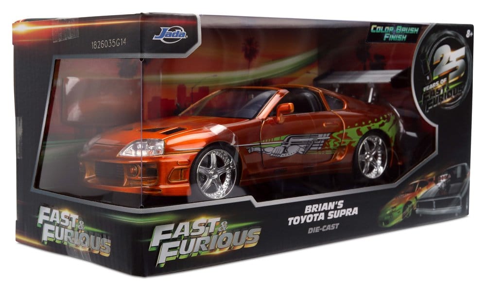 Fast & Furious Véhicule Diecast 1/24 Anniversary Toyota Supra 9 cm