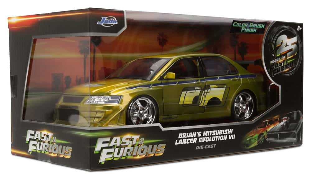 Fast & Furious Véhicule 1/24 Anniversary Mitsubishi 9 cm