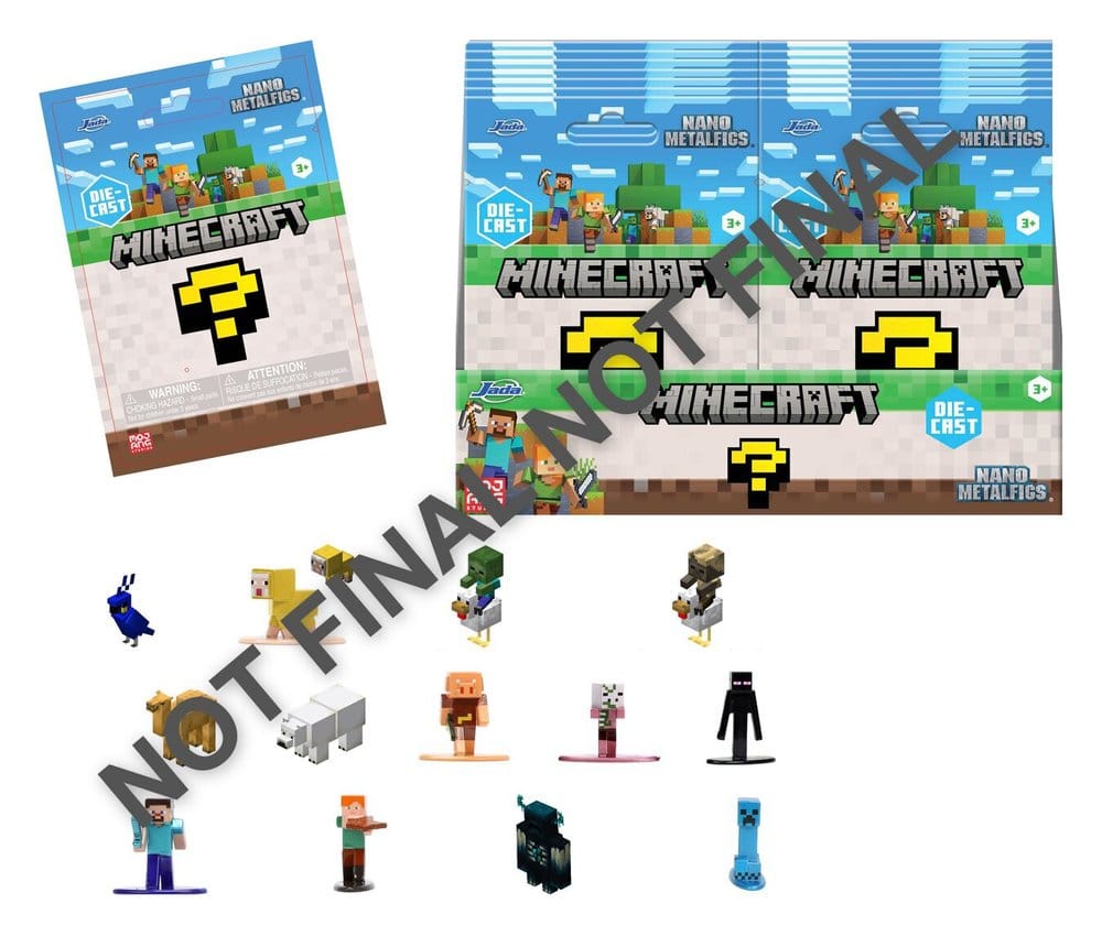 Minecraft Nano Metalfigs présentoir figurines mini Blind Pack (24)