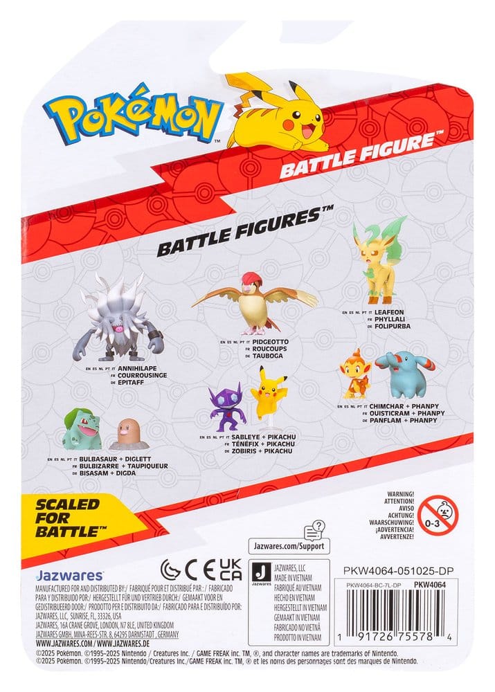 Pokémon Battle Figure assortiment (6) figurines ver. 22