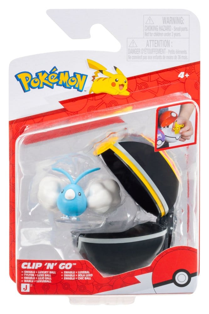 Pokémon Clip 'n' Go assortiment (6) minifigurines Poké Balls ver. 23