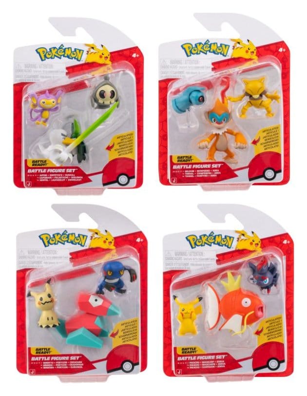 Pokémon Battle Figure assortiment (4) figurines 3-Pack ver. 25