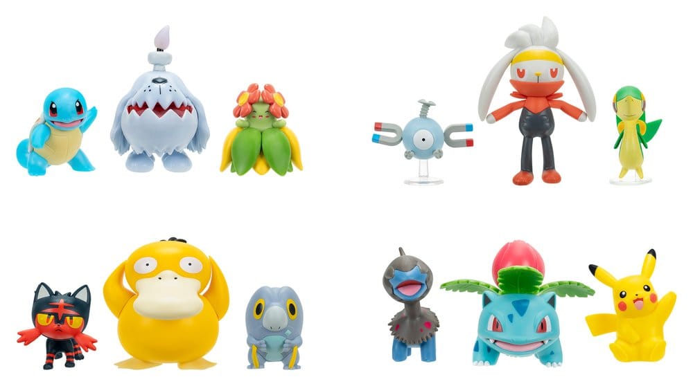 Pokémon Battle Figure assortiment (4) figurines 3-Pack ver. 29
