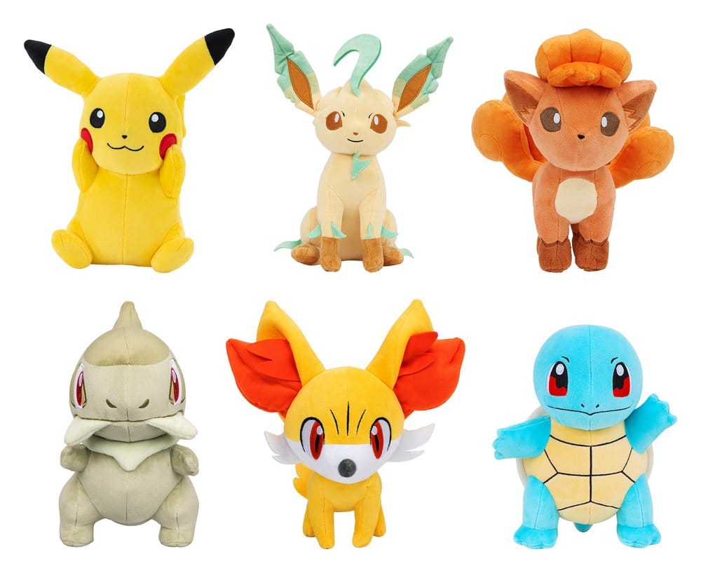 Pokémon assortiment (6) peluche 20 cm