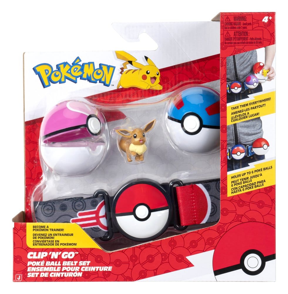 Pokémon Clip 'n' Go assortiment (4) Ceinture Set ver. 19