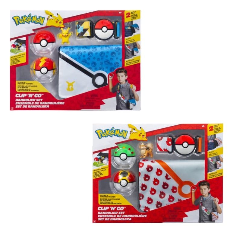 Pokémon Clip 'n' Go assortiment (4) bandoulière set ver. 6