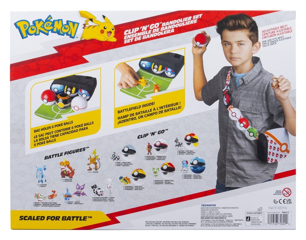 Pokémon Clip 'n' Go assortiment (4) bandoulière set ver. 6