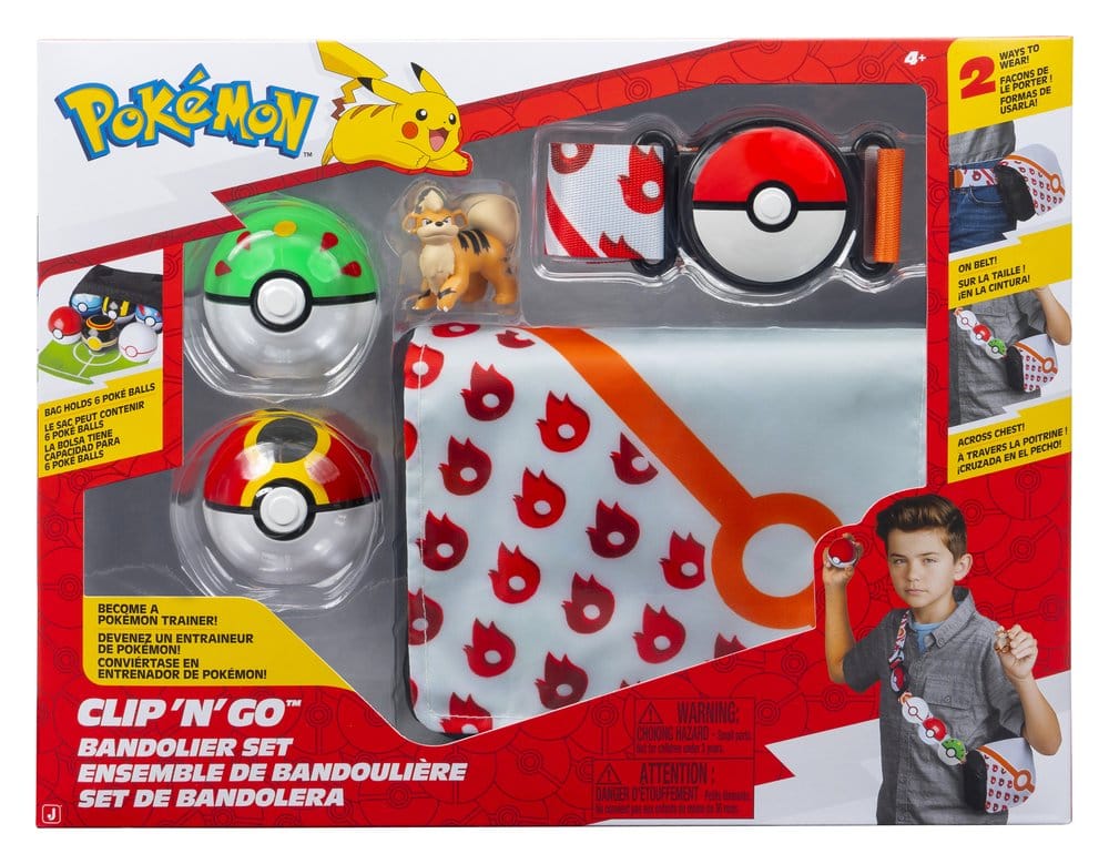 Pokémon Clip 'n' Go assortiment (4) bandoulière set ver. 6
