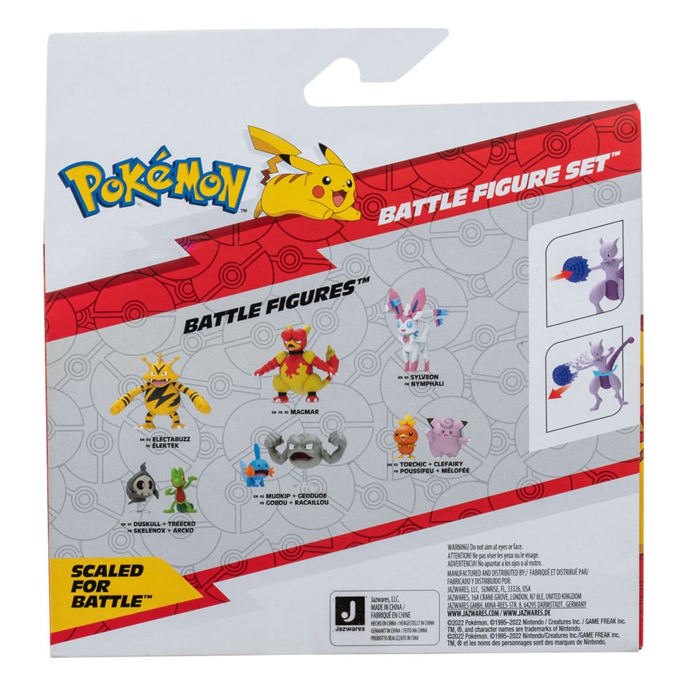 Pokémon pack 2 figurines Mewtwo 10 cm & Mew 5 cm
