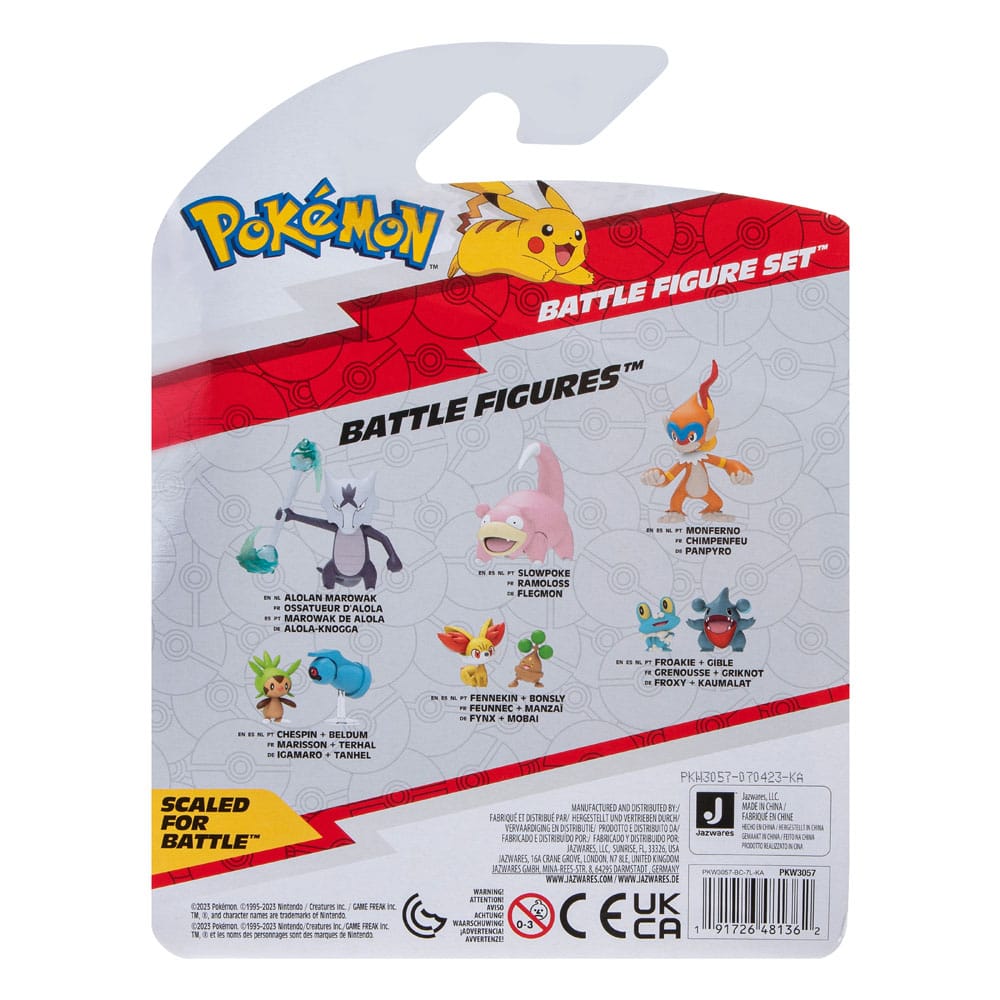 Pokémon pack 3 figurines Battle Figure Set Mélofée, Terhal, Palarticho 5 cm