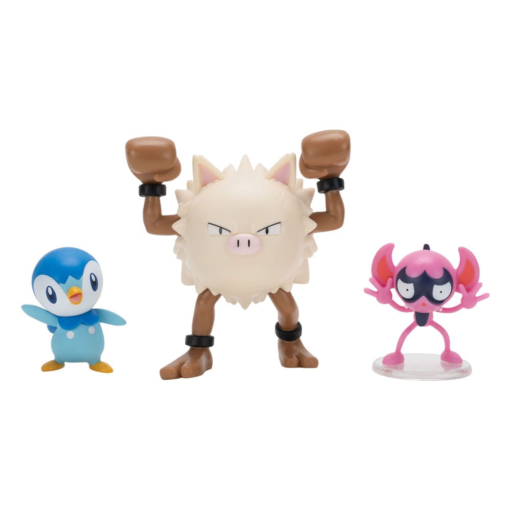 Pokémon pack 3 figurines First Partner Battle Figure Set Grimalin, Tiplouf & Colossinge
