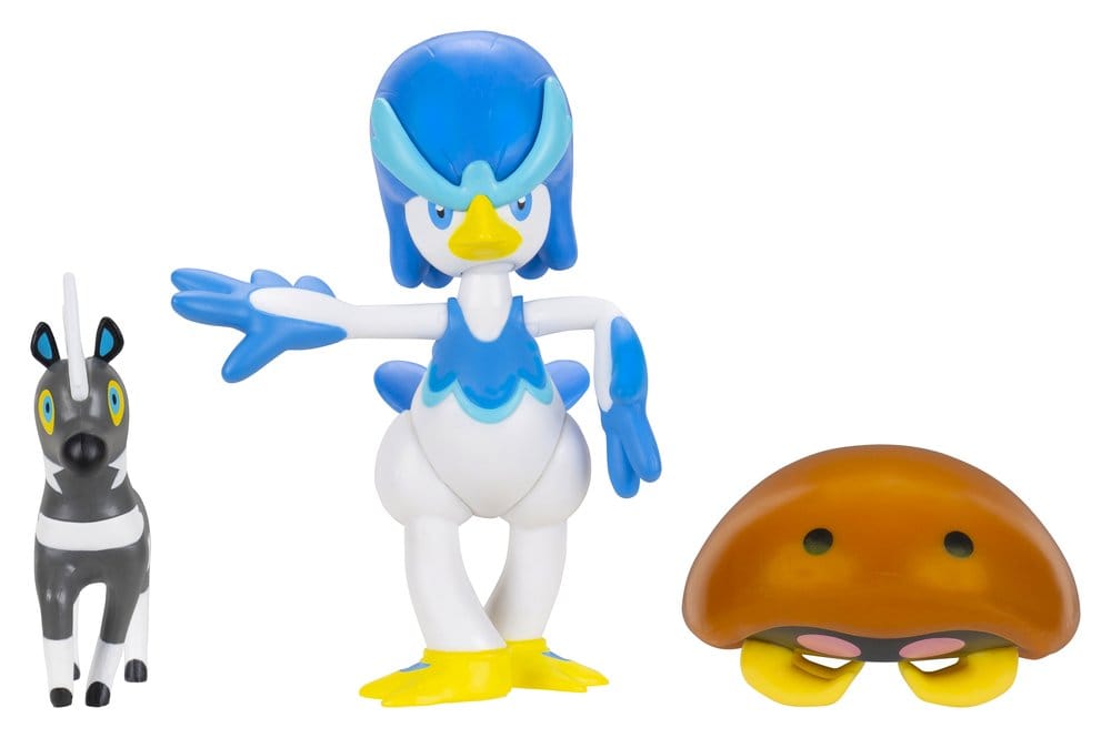 Pokémon Battle Figure figurines 3-Pack Zébibron, Kabuto & Canarbello
