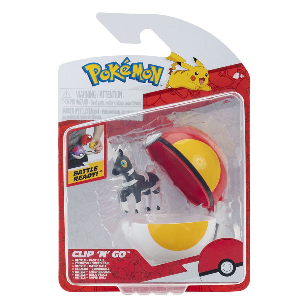 Pokémon Clip'n'Go Poké Balls Zébribon & Speed Ball