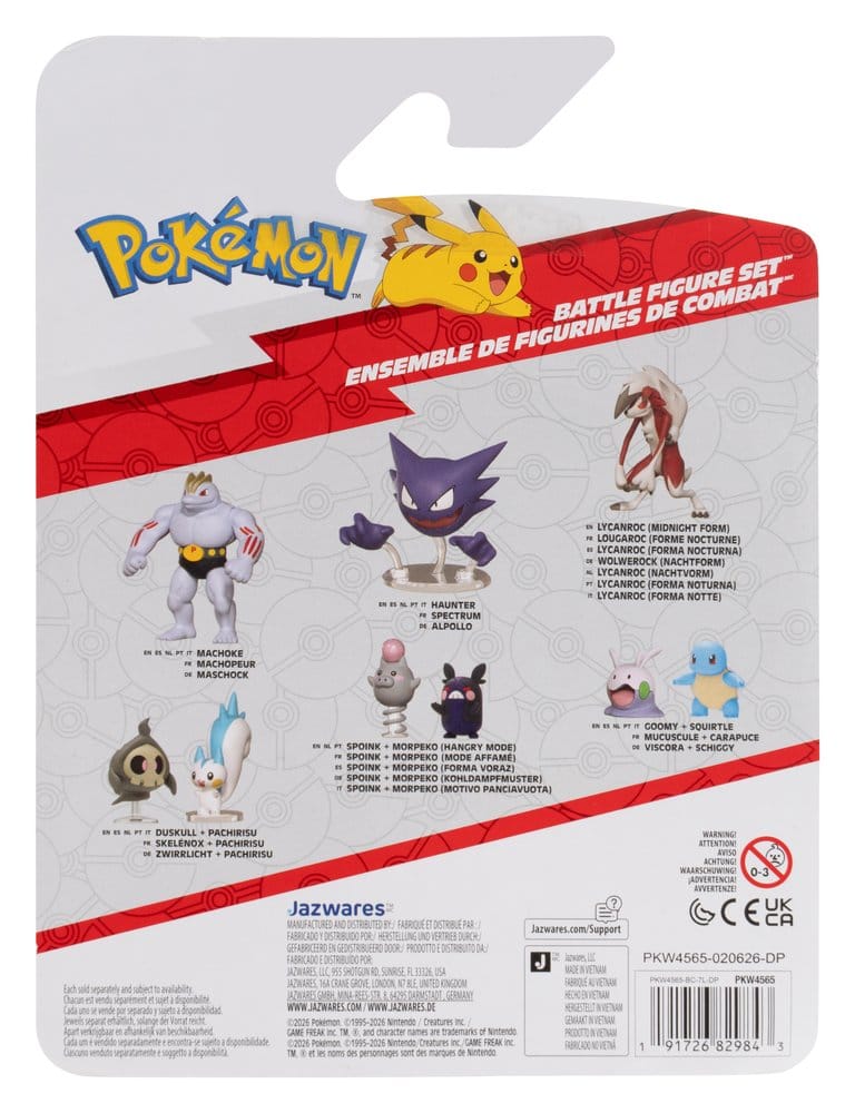 Pokémon Battle Figure Set figurines Ouisticram, Tarsal & Porygon (Pack de 3)