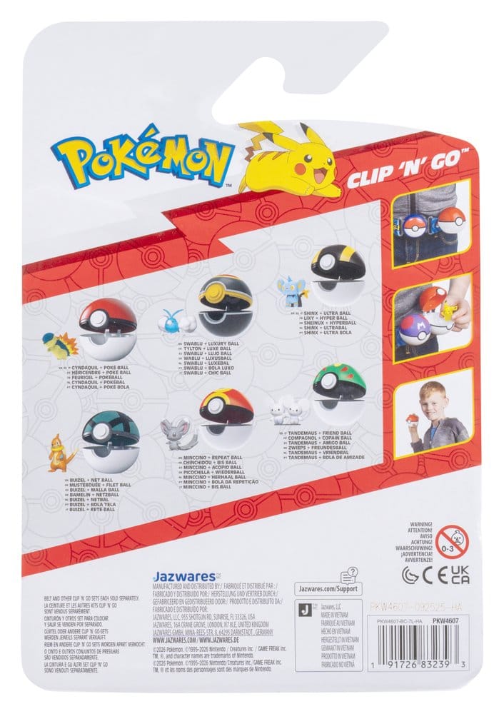 Pokémon Clip 'n' Go figurine d'action Lixy & Hyper Ball
