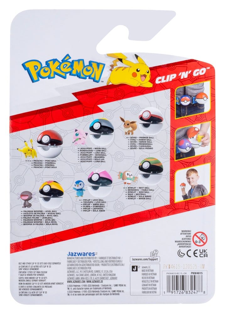 Pokémon Clip 'N' Go Évoli & Premier Ball