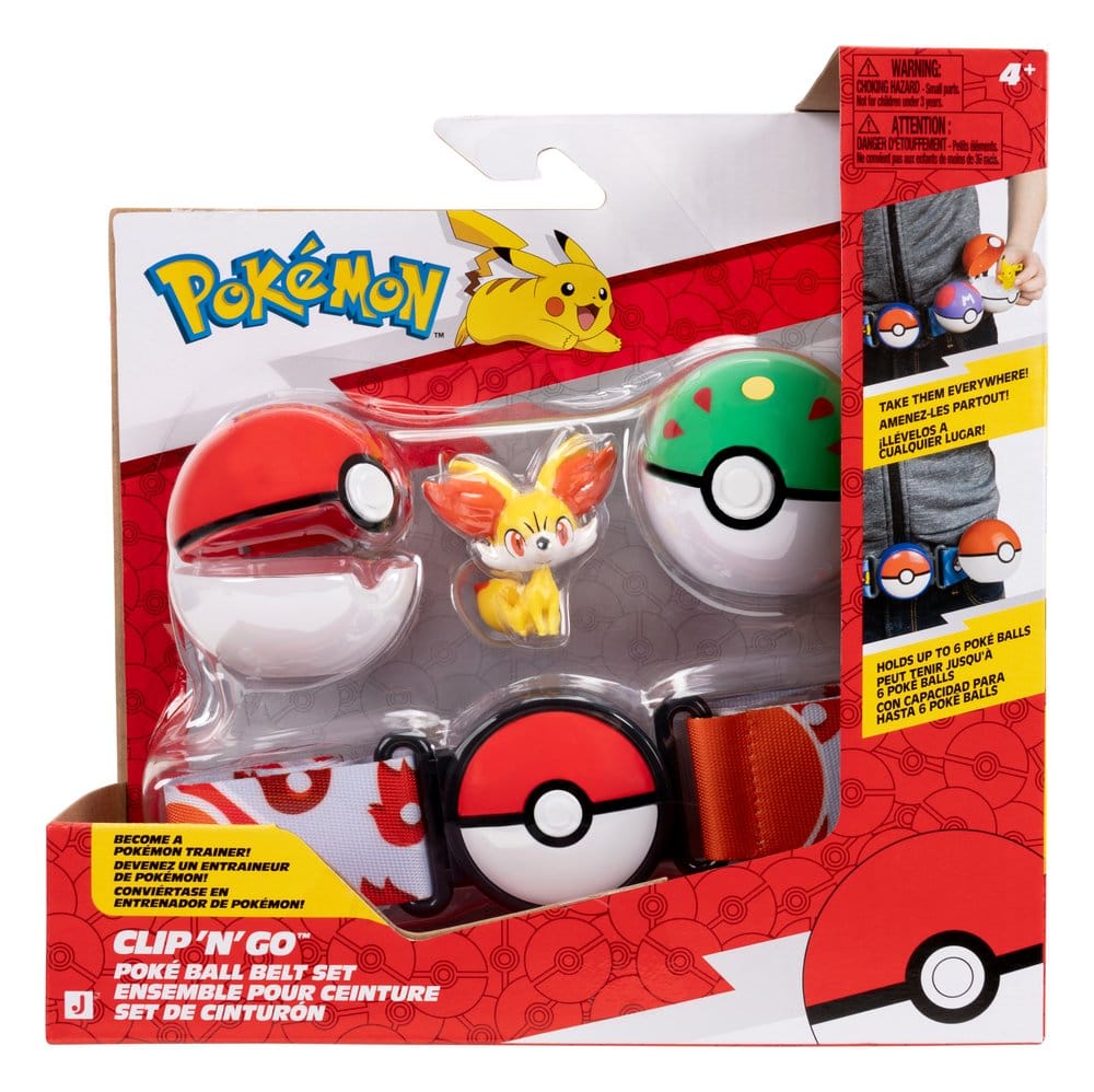 Pokémon Clip 'n' Go Ceinture Set figurine d'action Feunnec