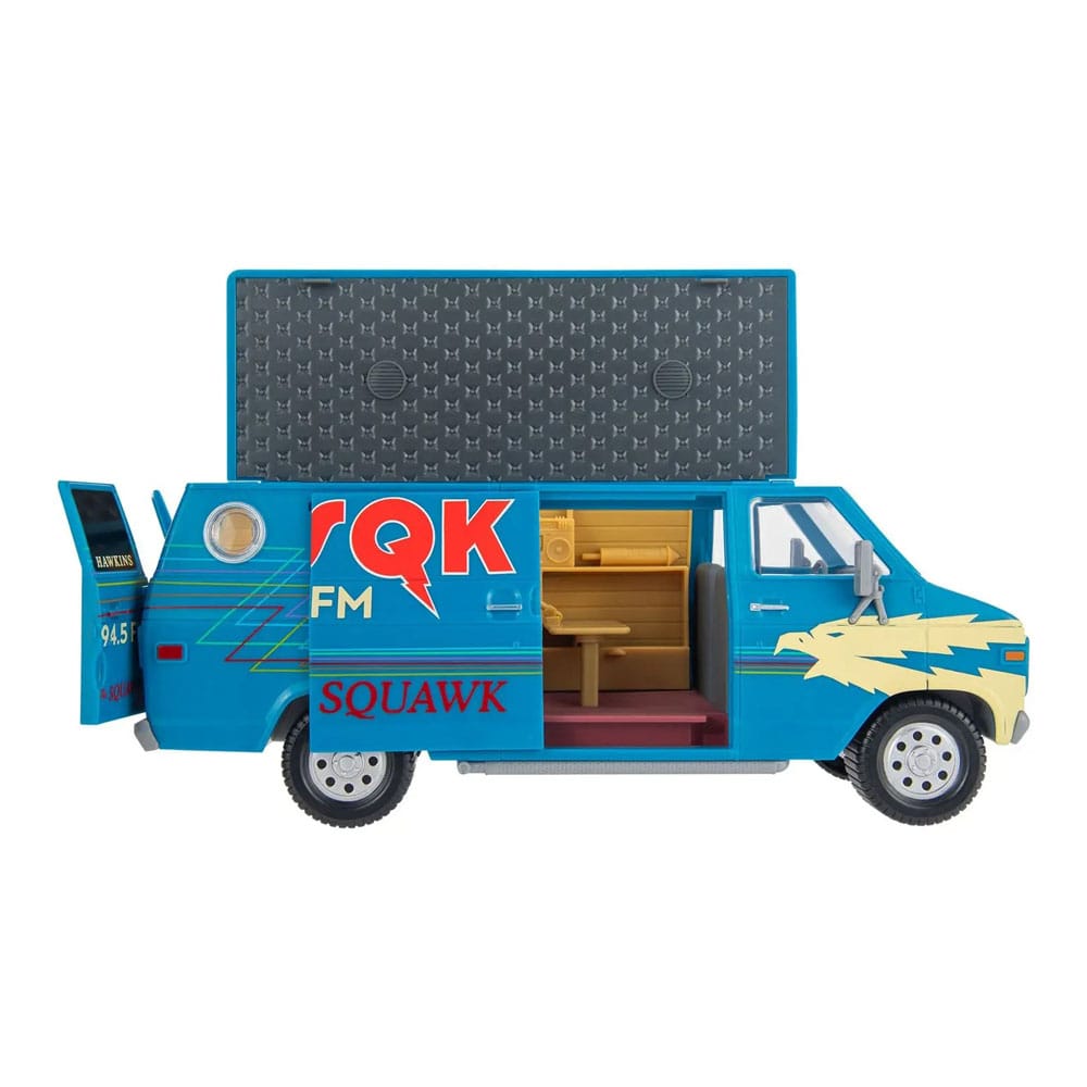 Stranger Things World Of Figure & Vehicle véhicule con figurine The Squawk van Playset with Steve