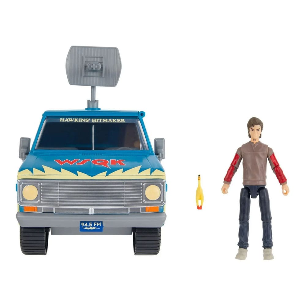 Stranger Things World Of Figure & Vehicle véhicule con figurine The Squawk van Playset with Steve
