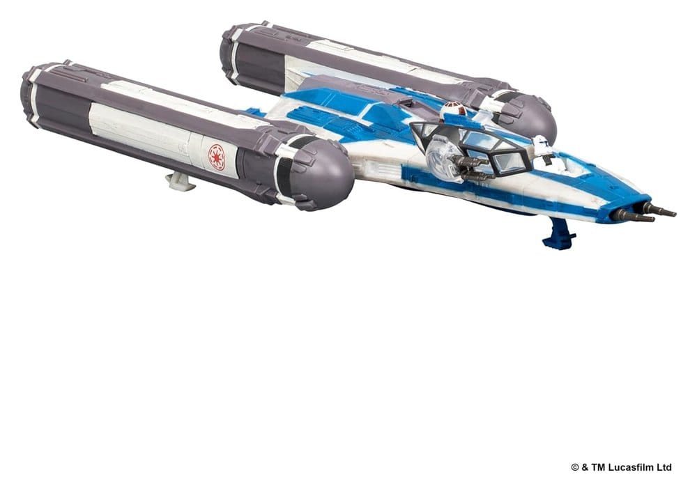 Star Wars Véhicule Moyen BTL-B Y-wing Starfighter with Clone Captain Rex 13 cm