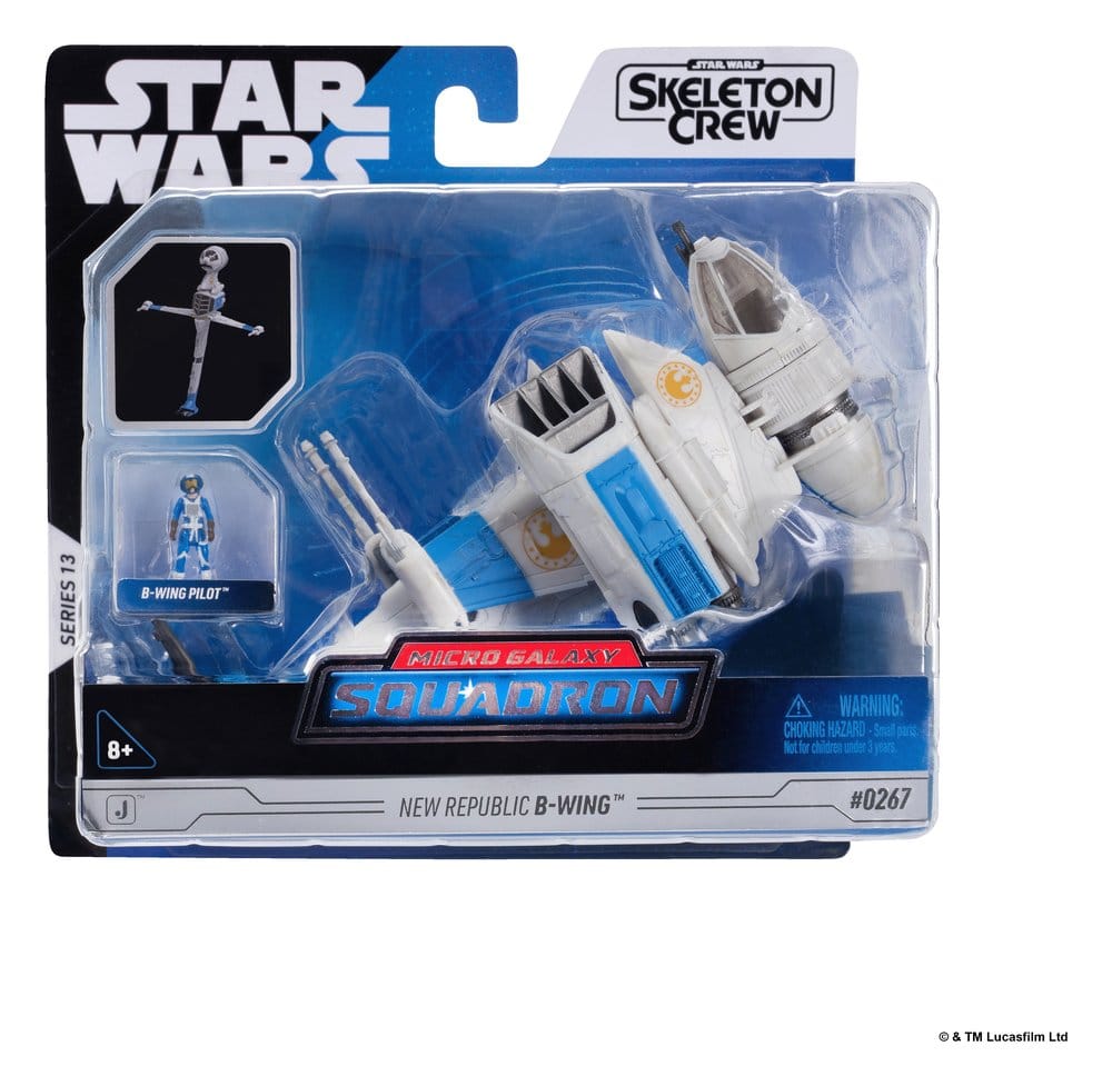 Star Wars Véhicule Moyen & Figurine set Nouvelle République B-wing & Pilote de B-wing