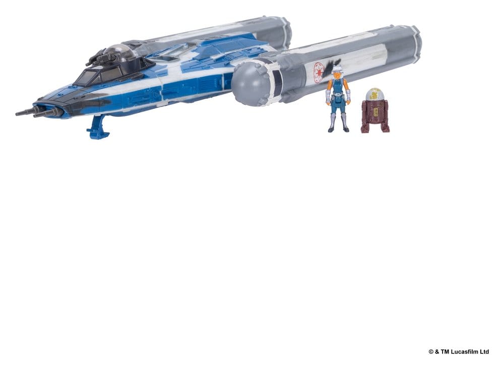 Star Wars véhicule Moyen & figurine set BTL-B Y-wing & Ahsoka & R7-A7