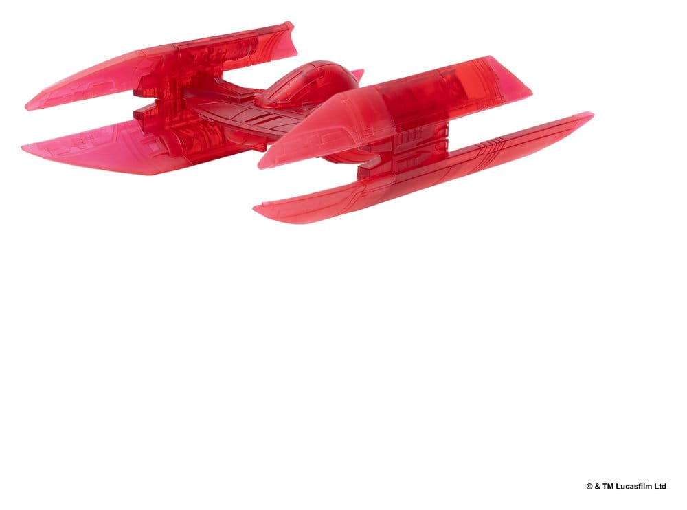 Star Wars Véhicule Moyen & Figurine set Bombardier Hyena (Hologramme Rouge) & Droïde de Combat (Chase)