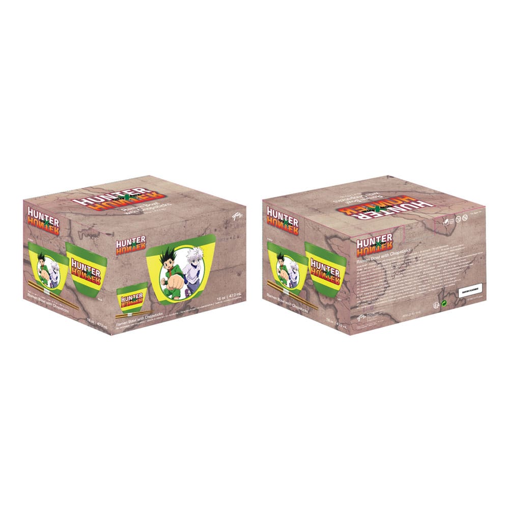 Hunter x Hunter bol à ramen avec baguettes Logo 473 ml