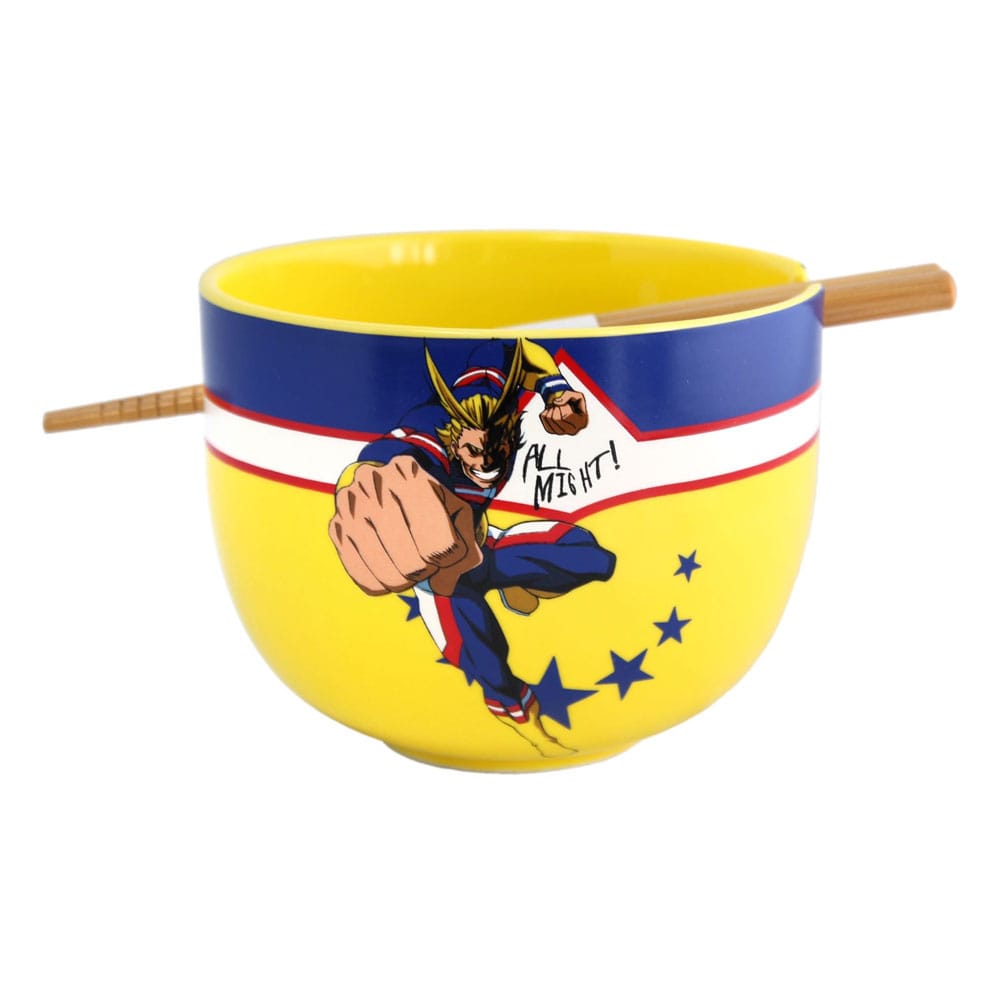 My Hero Academia bol à ramen avec baguettes All Might 414 ml
