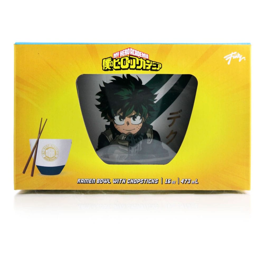 My Hero Academia bol à ramen avec baguettes Izuku Midoriya 473 ml