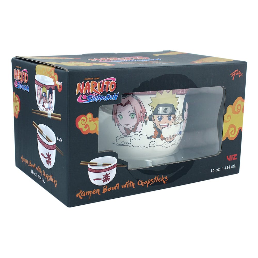 Naruto Shippuden bol à ramen avec baguettes Team Seven 414 ml