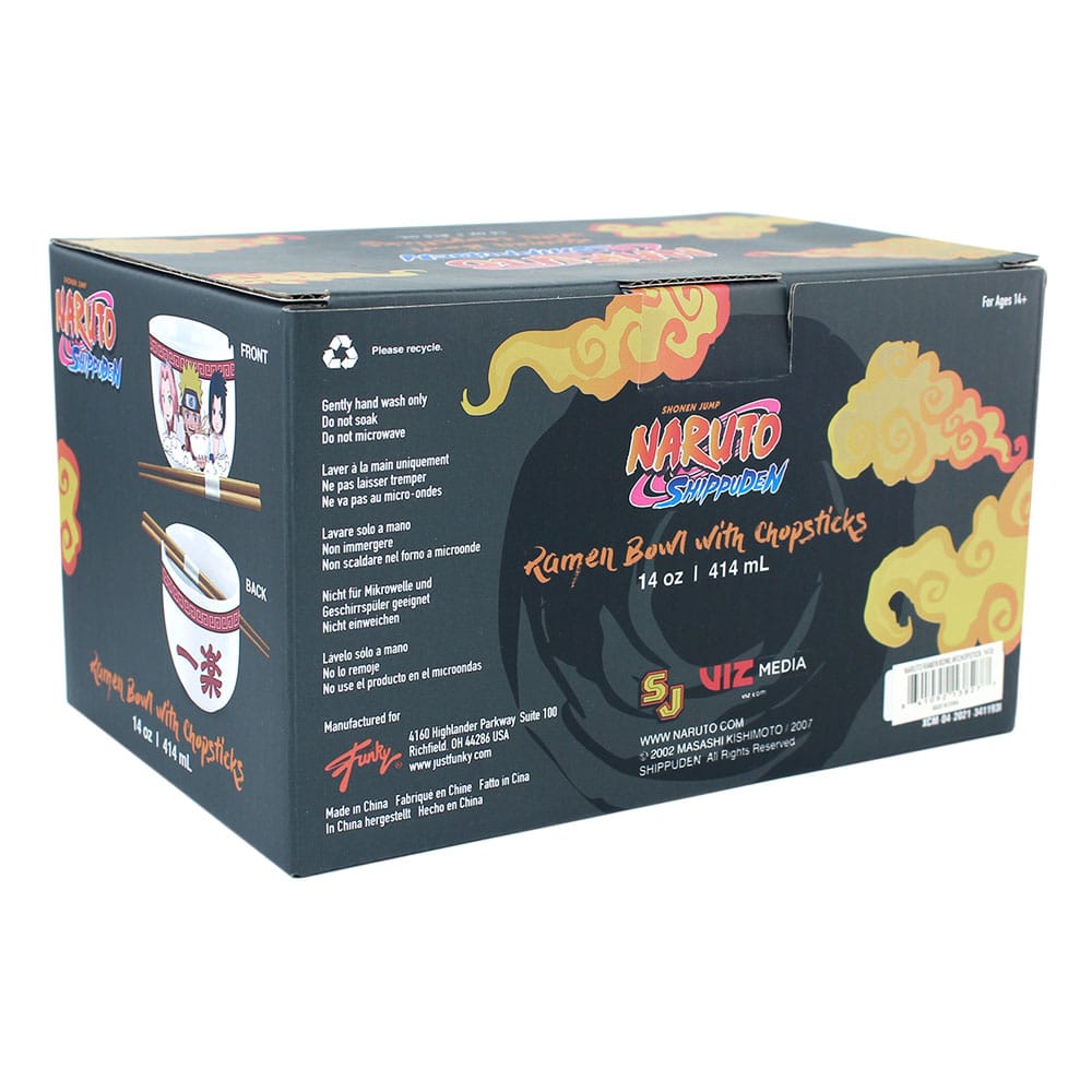 Naruto Shippuden bol à ramen avec baguettes Team Seven 414 ml