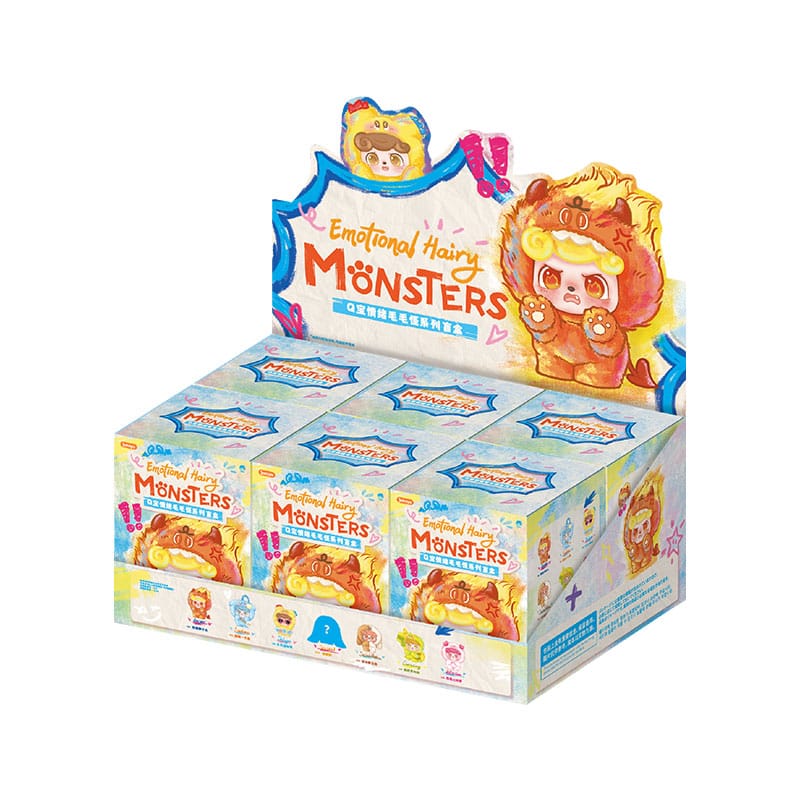 QKid: Emotional Hairy Monsters Series Blind Box Figurine 12 - 14 cm Display (6)