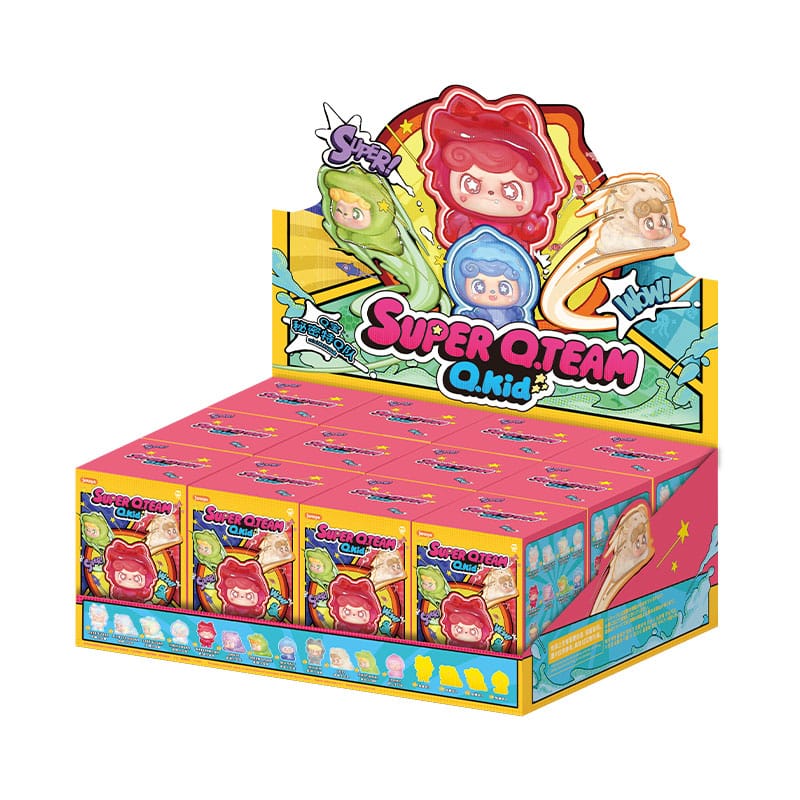 QKid: Super Q. Team Mini Series Blind BoxFigurine 5 cm Display (12)