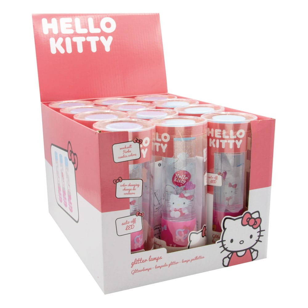 Sanrio présentoir Lampe paillettes LED Hello Kitty 15 cm (12)