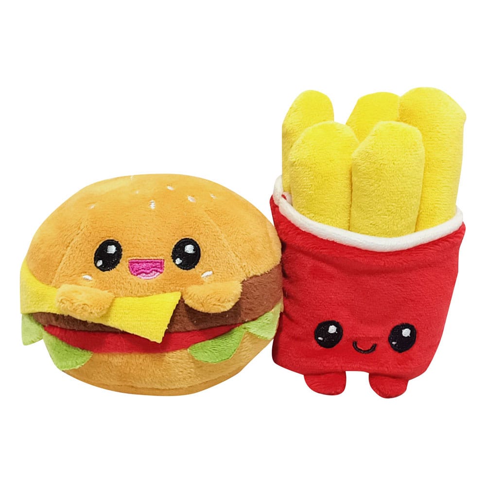 Pack 2 peluches Yummis Together Burger & Fries in Take Away Bag 21 cm