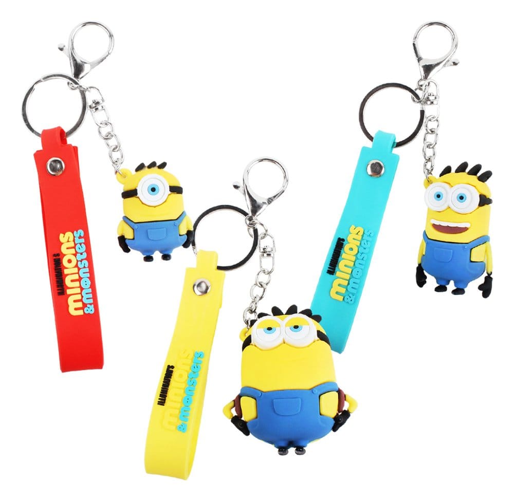 Minions blind box assortiment porte-clés 3D Clip On (24)