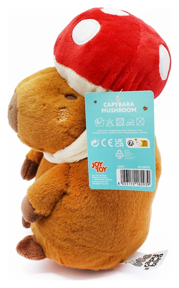 Capybara peluche Mushroom 23 cm