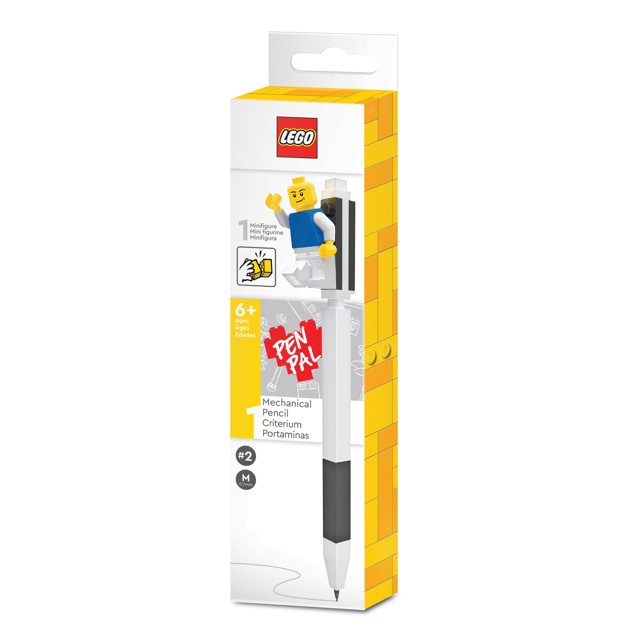 LEGO crayon à papier avec figurine lego Noir