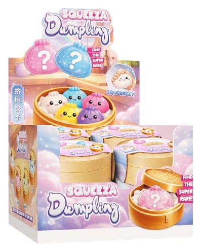 Squeez'a Dumpling Squishy Présentoir de Boîtes Mystères (8)