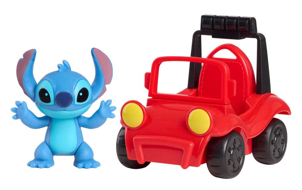 Lilo & Stitch Set de jeu figurines Stitch & buggy de plage 7,5 cm