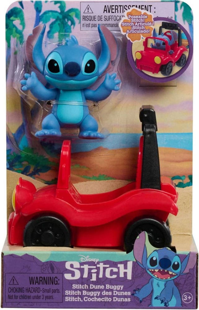Lilo & Stitch Set de jeu figurines Stitch & buggy de plage 7,5 cm